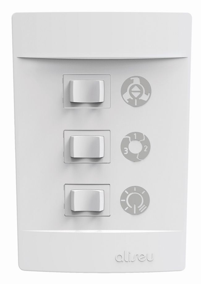 Ventilador de teto com 3 pás Terral 220V 128cm branco Aliseu