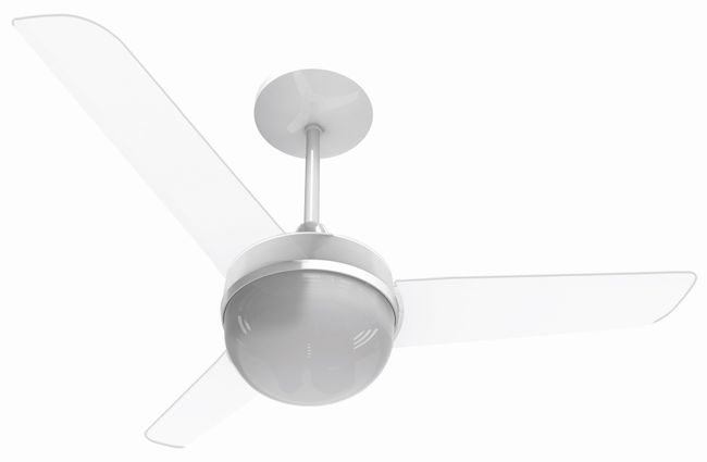 Ventilador de Teto 127V 90cm com Controle de Parede Cristal Alisclean Aliseu