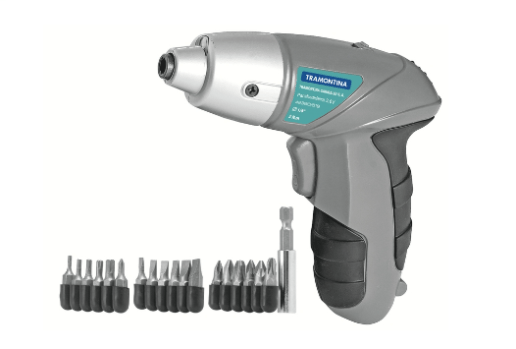 Parafusadeira A Bateria 3,6V Bivolt  21 Pecas Tramontina