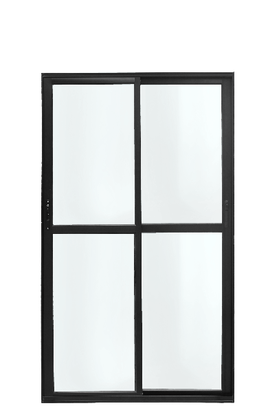 Porta de correr vidro 2f moveis lmagnum black 210x120 atlantica