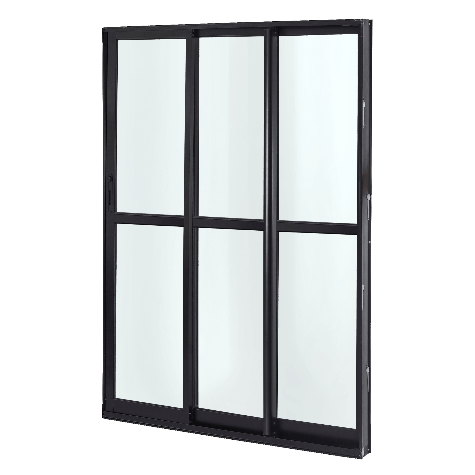 Porta de correr vidro 3f moveis lmagnum black 210x150 atlantica