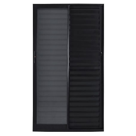 Porta de correr venez 3f moveis lmagnum black 210x200 atlantica