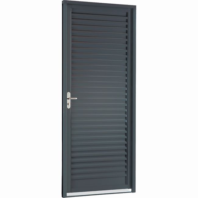 Porta-veneziana-1-folha-E-Belfort-217x87x65cm-cinza-aleuta-Sasazaki-92495