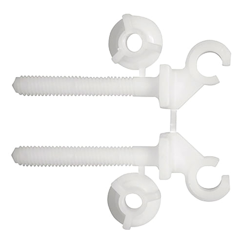 Parafuso para assento sanitário com 2  pecas branco tigre/plena