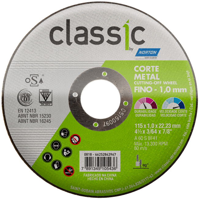 Disco-de-corte-fino-para-metais-1143x222x1mm-Classic-AR302-Norton-1399047