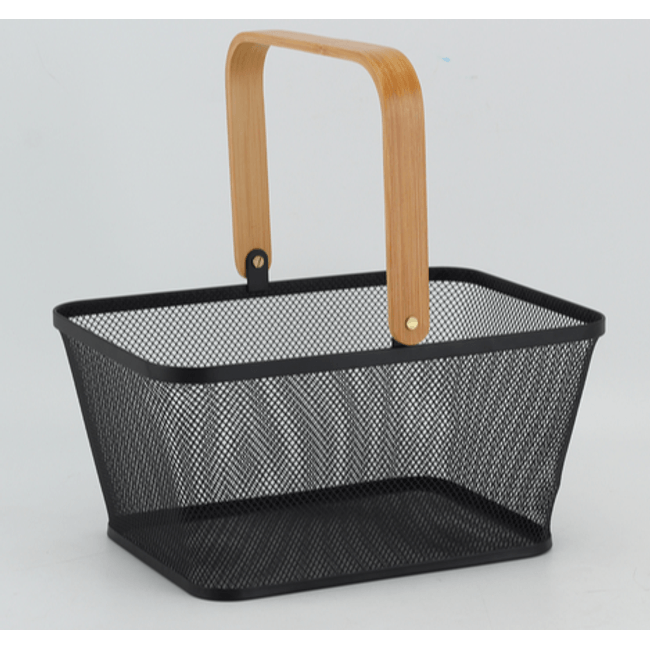 Cesta-Retangular-Wire-Preta-30X22Cm-2343231