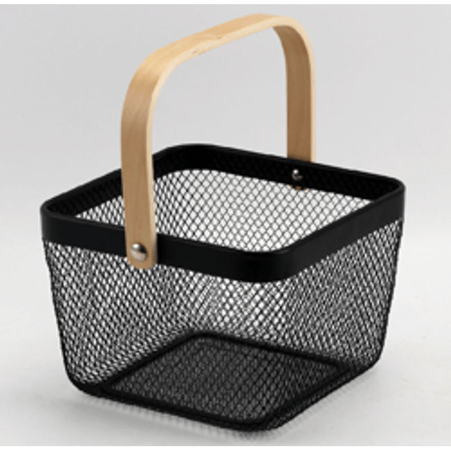 Cesta-Quadrada-Wire-Preta-25X25Cm-2343258