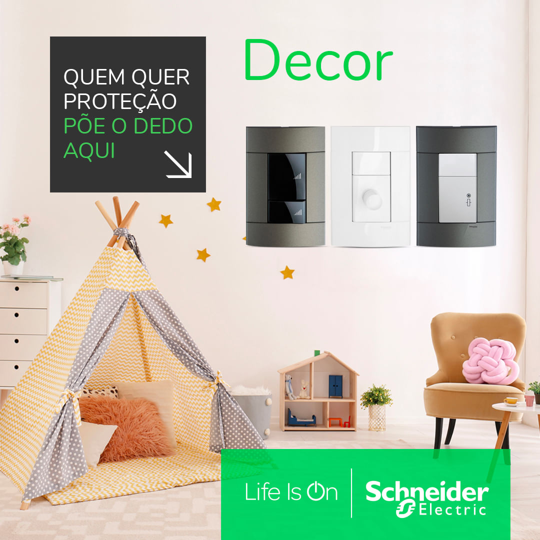 Módulo Interruptor Simples 10a 250v 1m Branco Decor Schneider