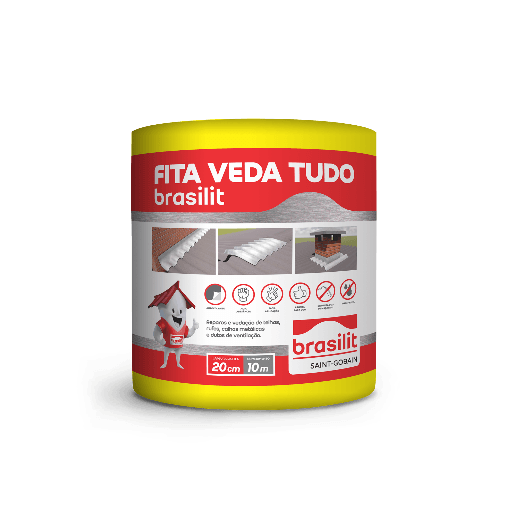 Fita Veda Tudo Brasilit 20CmX10 mt Sleeve