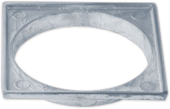 Porta grelha polido 10x0,10cm em liga de aluminio Costa Navarro