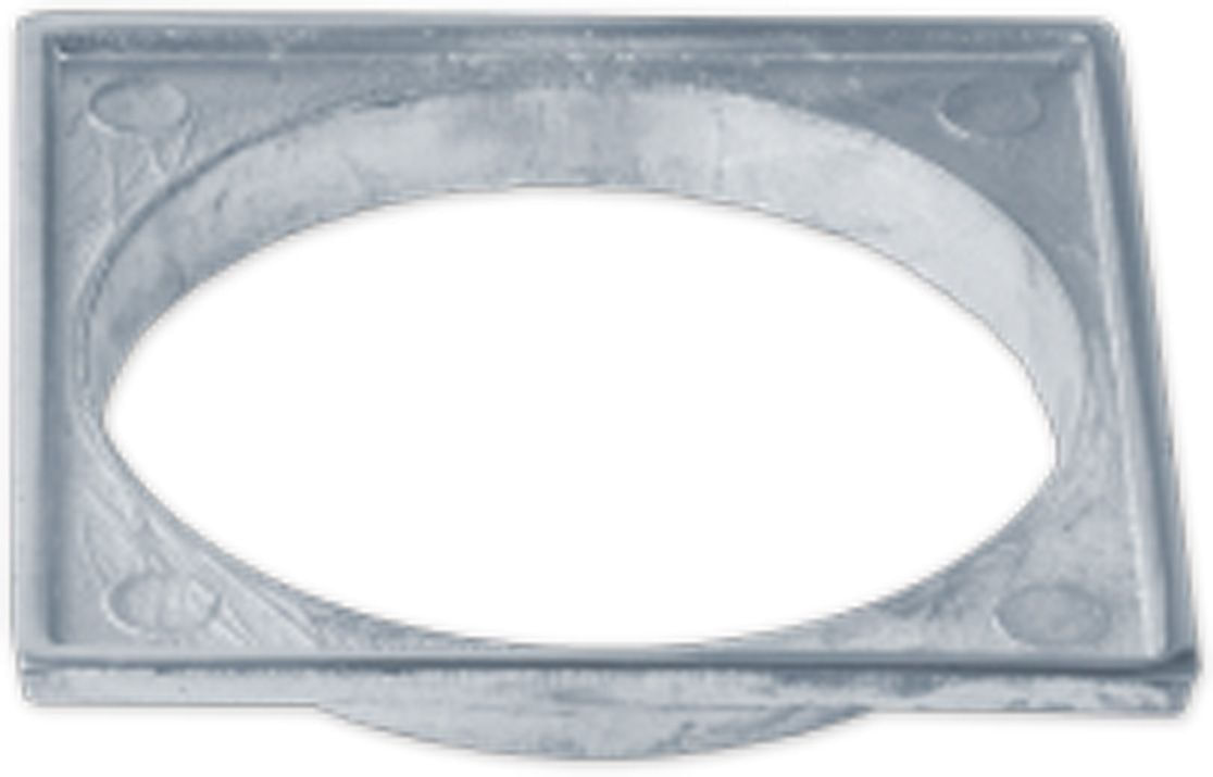 Porta grelha polido 10x0,10cm em liga de aluminio Costa Navarro