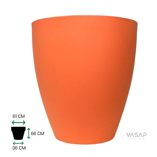 Vaso de Plástico Tipo Vietnamita 66cm Terracota
