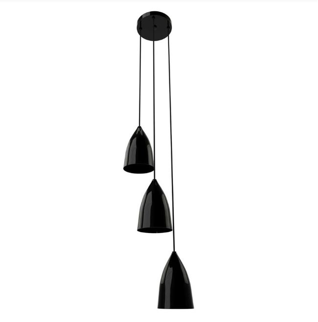 Pendente Luce  Preto  3xe27 (Soquete)   127/220v (40w)   Orluce