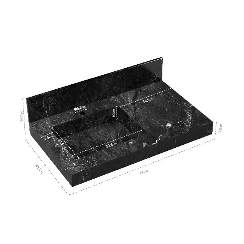 Lavatório Com Cuba Esculpida 80 Black Blu