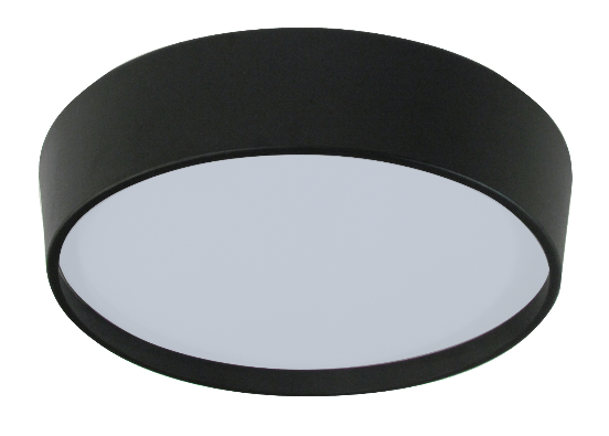 Plafon Ravena 06 Preto Diam 54Cm Para 06 Lampadas E27 Tualux