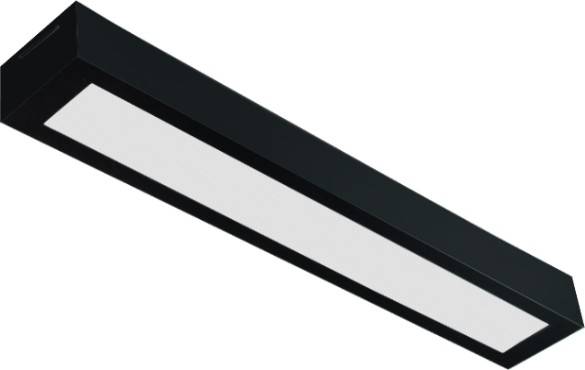 Luminaria Led Londres 36W 125X10 Retangular  Preto 6500K Bivolt Tualux