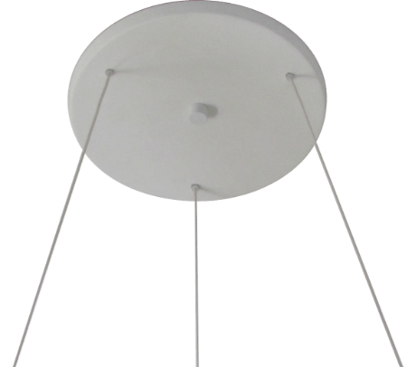 Kit Pendente Diametro 20Cm Redondo Branco Bivolt Tualux