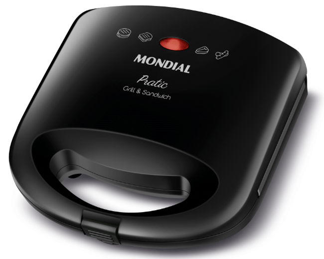 Grill E Sandwich Pratic, Mondial, 127V, 750W, Preto - Sn-01