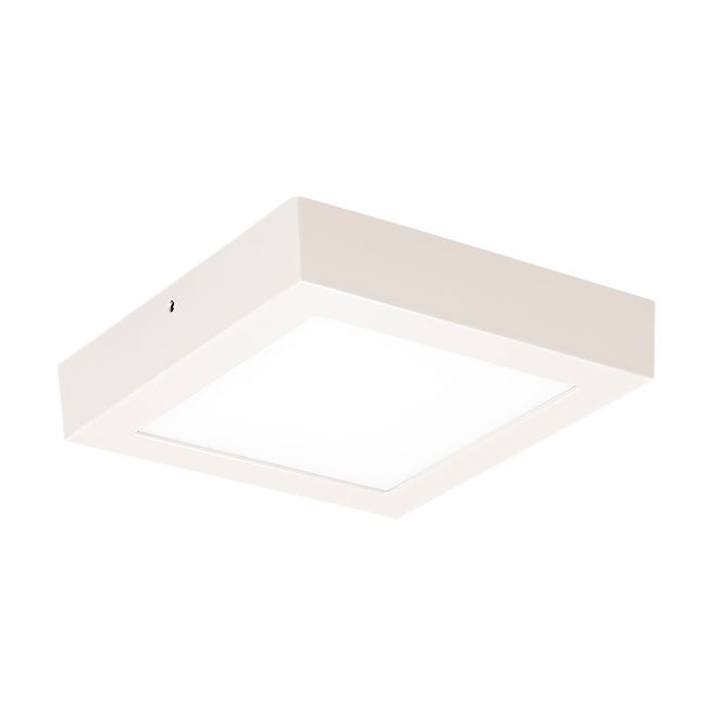 Painel Led Tech Slim 24W Sobrepor Aluminio Quadrado 283Mm Bivolt 3000K Branco