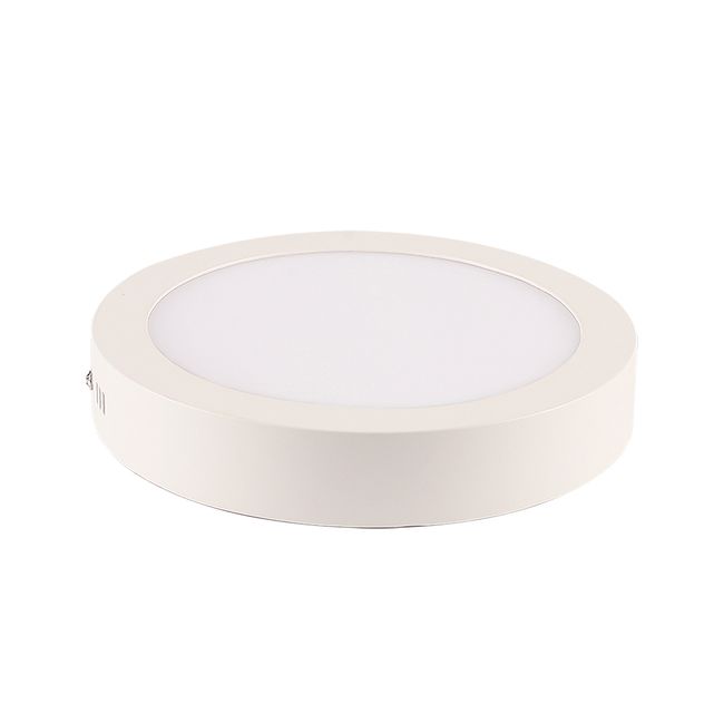 Painel Led Tech Slim 12W Sobrepor Aluminio Redondo 162Mm Bivolt 6500K Branco