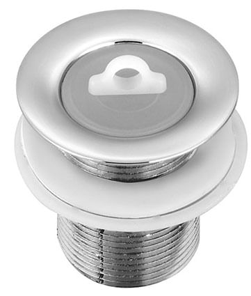 Válvula de escoamento para lavatório curta 7/8" cromada Forusi