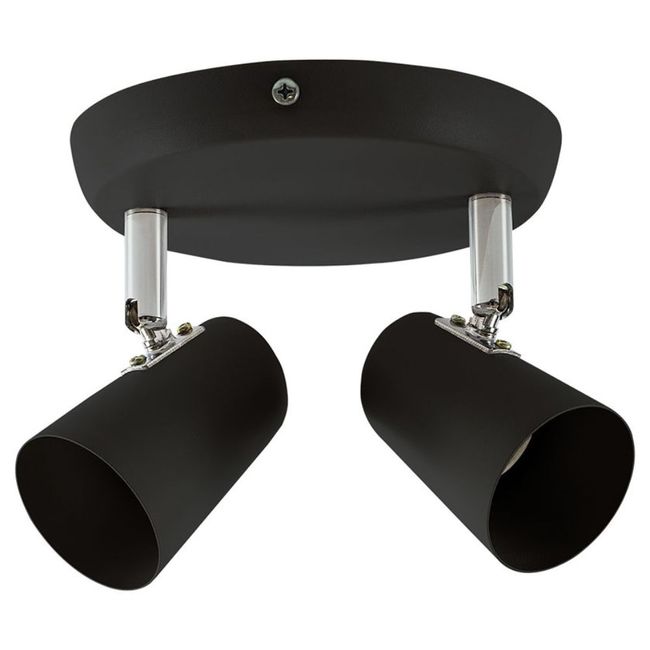 Spot-New-Short-c--2-Luzes-GU10-Preto-Bronzearte-1820907