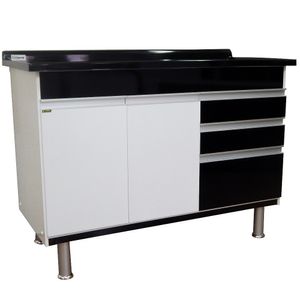 Gabinete Ferrara 86,5X53X115 Preto Corso