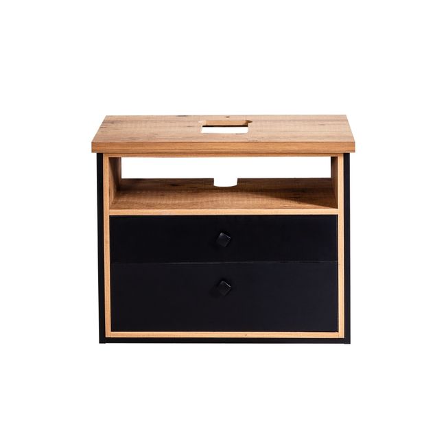 Toucador Floripa Madeira 80,5X0,50X0,86 Amendoa Branco Corso