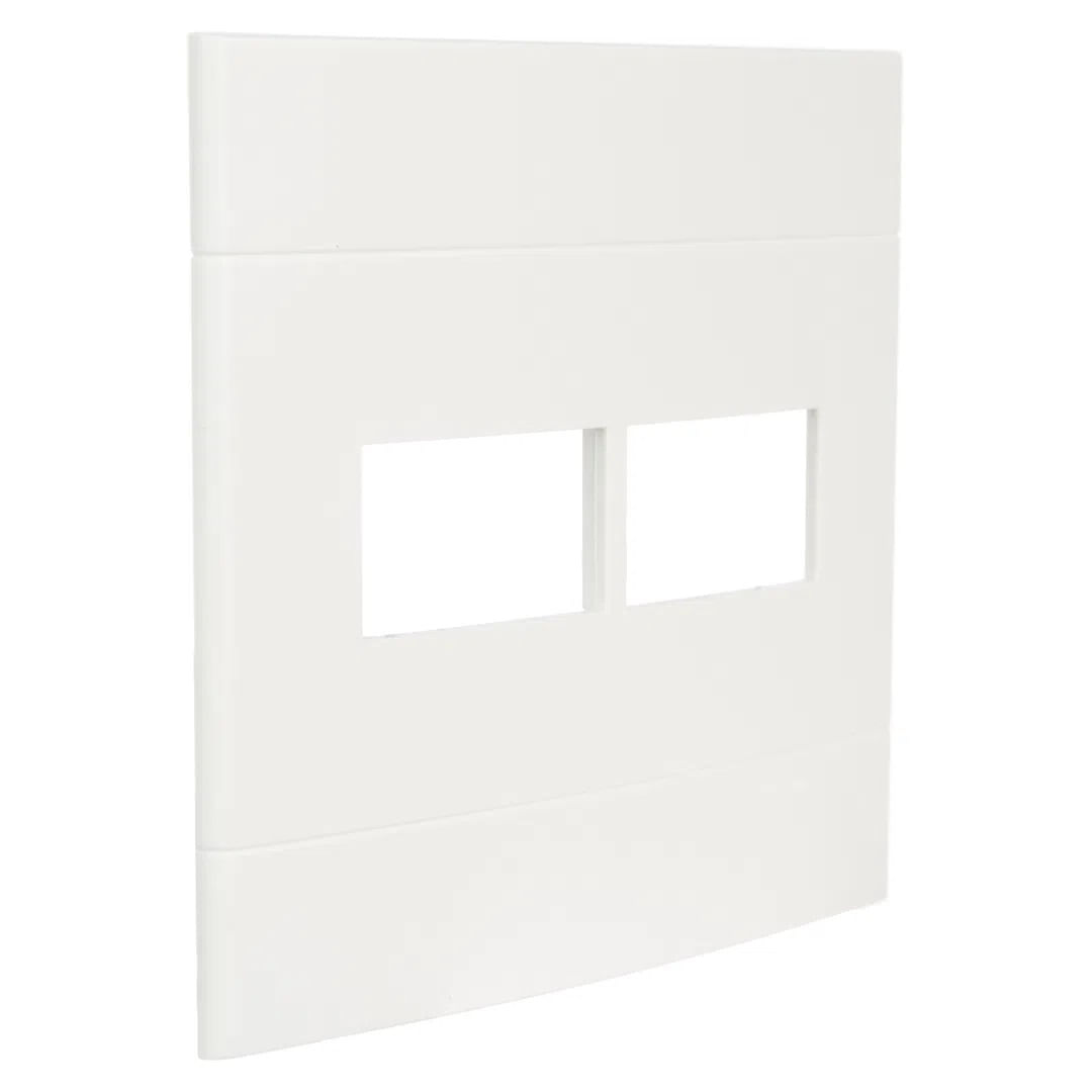 Tomada 4x4 2 Postos Separados Schneider Lunare Branco