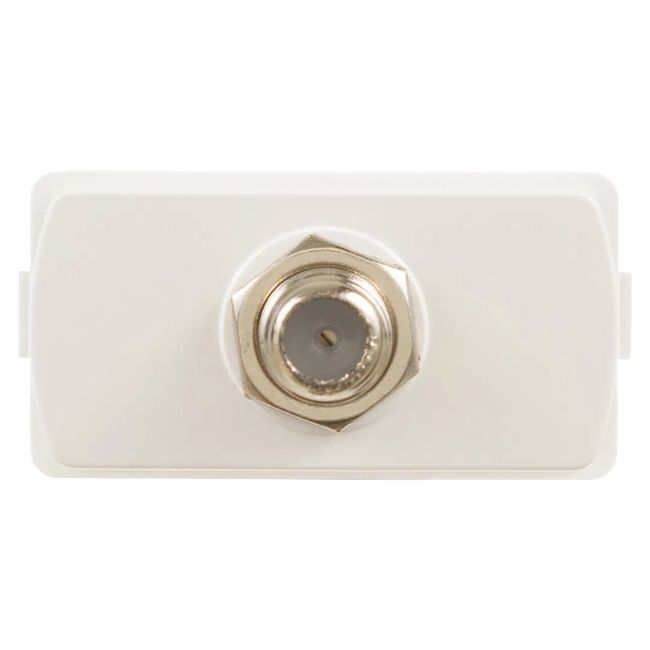 Módulo Tomada Antena De Tv Cabo Coaxial 9 Mm Branco Miluz Schneider