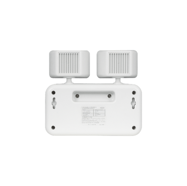 Luminária de Emergência Compact com 2 Faróis e 48 Leds Branco Bivolt Bateria de Lítio Segurimax