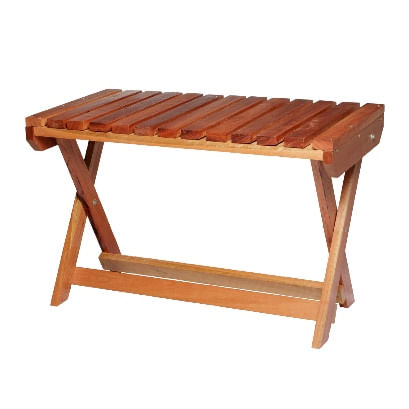 Banco Quadrado Dobravel Eucalipto Com Stein 70 X 35 X 47 Cm
