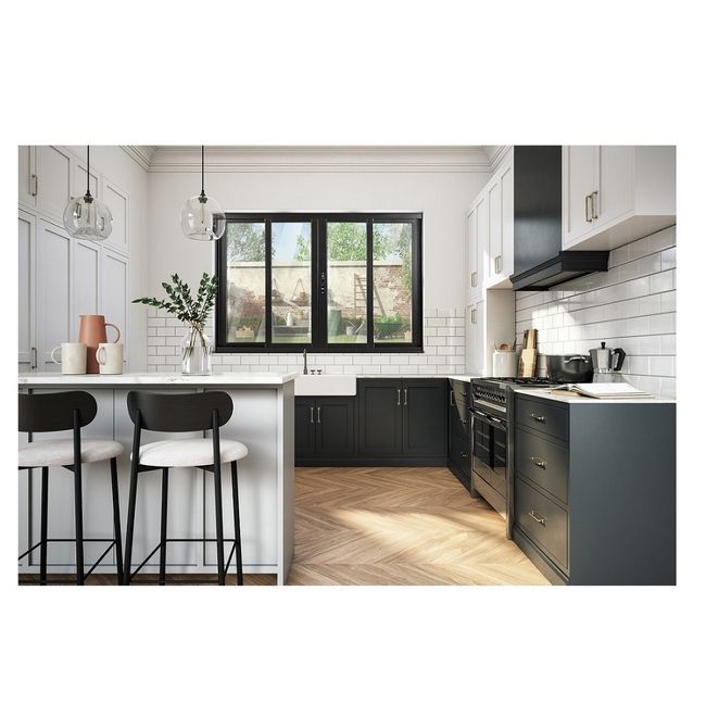 Janela Correr 4 Folhas Sem Grade Vlis 100x150 Preto Fortsul Esquadrisul