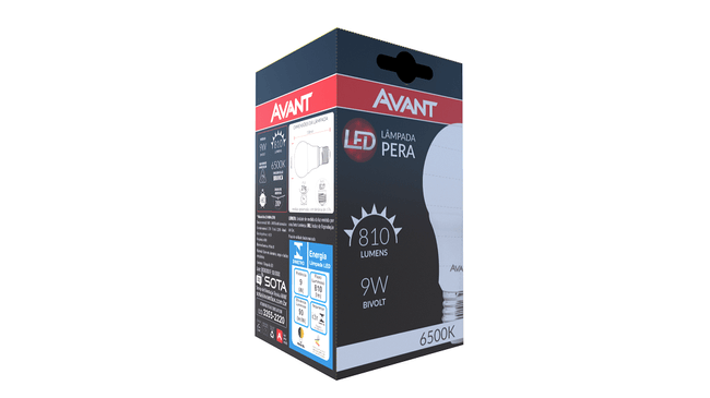 Lampada Pera Avant 9W 6500K Bivolt
