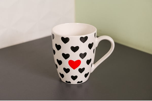 Caneca de Porcelana Heart With Love 350ml