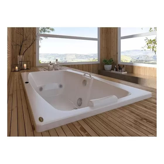 Banheira Mysia G1 165X83 3JT com motor P2 Branca Jacuzzi