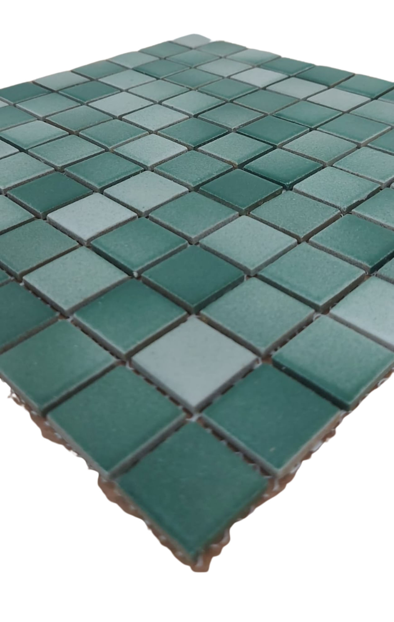 Porcelanato Pastilha 2,5x2,5cm Caixa com 8 Peças Verde Atalaia Jatobá