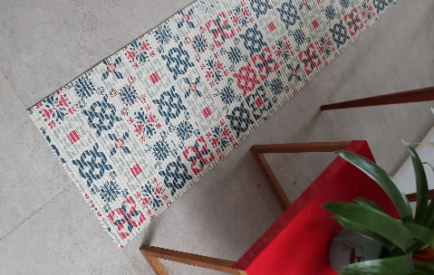 Passadeira Tropical Azulejos 20 43Cmx1M Kapazi