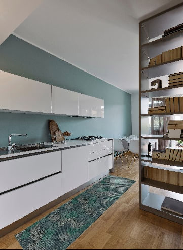 Passadeira Tropical Folhagem 65Cmx1M Kapazi