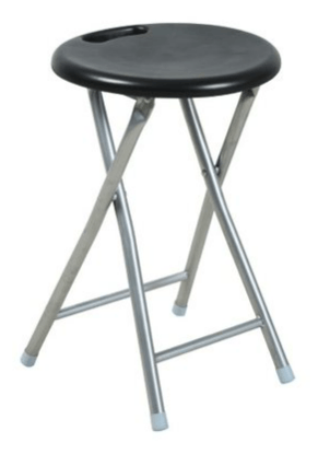 Banquinho Encontro Plastico Preto