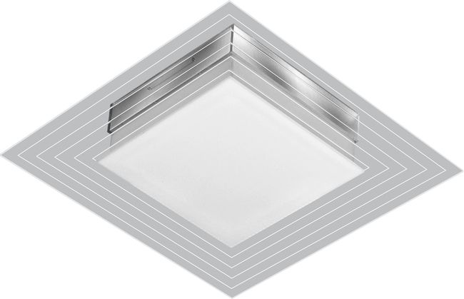 Arandela quadrada LED Tualux 25cm 9W bivolt 3000K amarela Lisboa