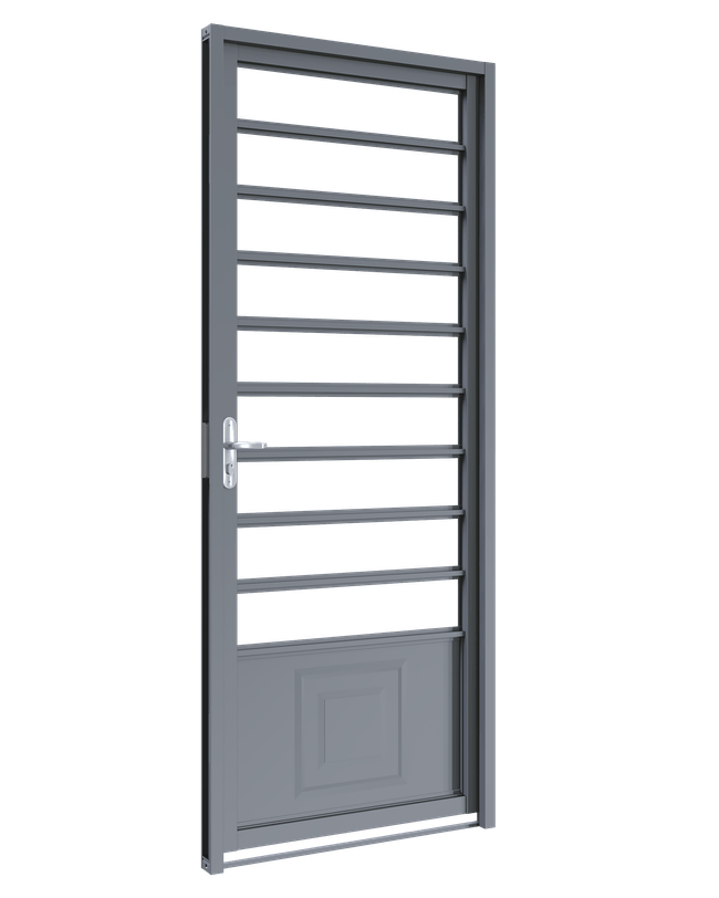 Porta Almofadada Divisoria Horizontal 1 Folha 217X87X12 Direita Belfort Sasazaki