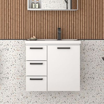 Telhanorte | Toucador Aço Ameixa Branco Cozimax
