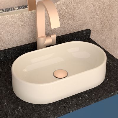 Telhanorte | Cuba De Apoio Nimbus 43x8x25 Oval Areia Cozimax