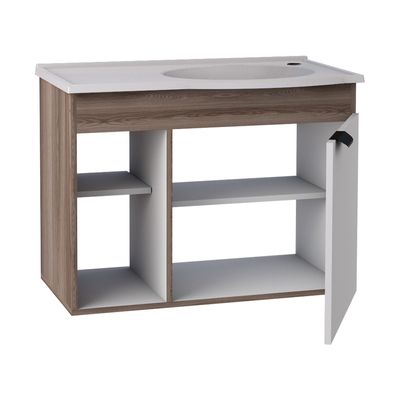 Telhanorte | Toucador Madeira Dalia 60 Branco com Tamarindo Cozimax