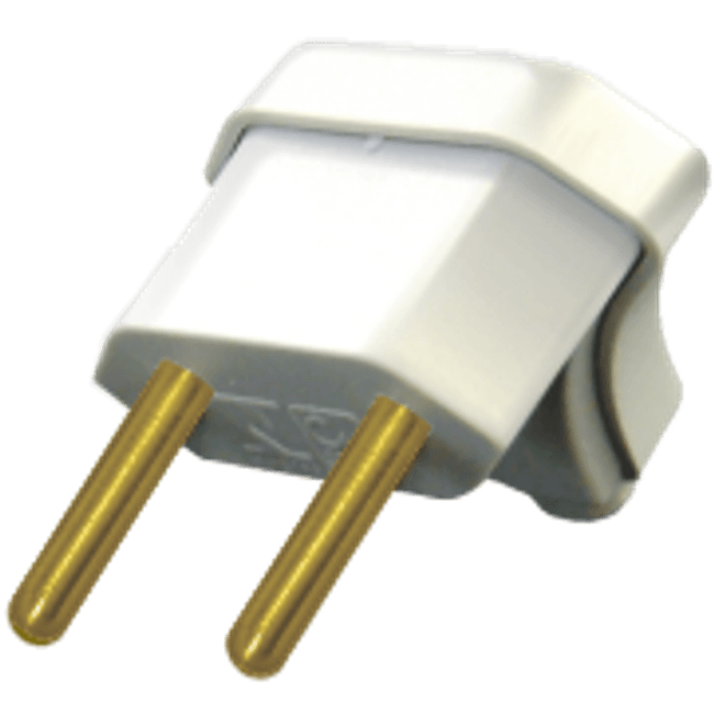 Plugue-Macho-Triangular-2Pinos-10A-Padrao-Branco-Alumbra-1773437