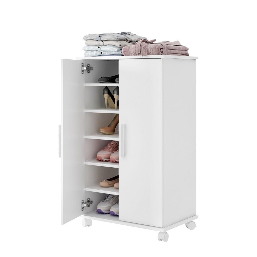 Telhanorte | Sapateira 18 Pares MDP 15mm Branco - BRV Móveis
