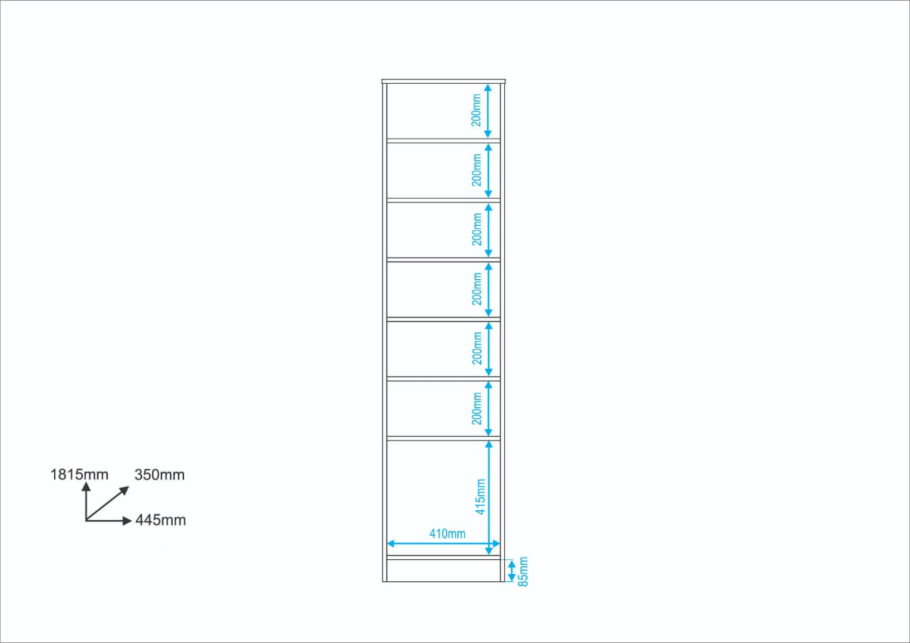Sapateira 1 Porta 6 Prateleiras C Espelho Preto Mdp 15Mm