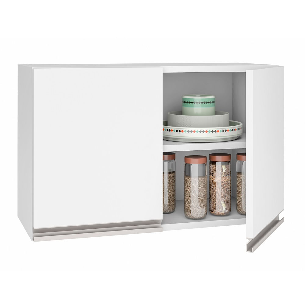 Armario 2 Portas 1 Prateleira Branco Mdp 15Mm