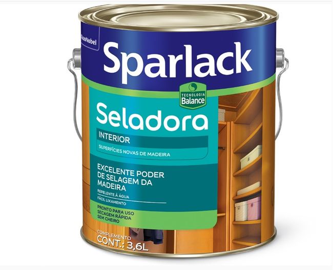 Seladora para Madeira Sparlack Balance Transparente 3,6 Litros
